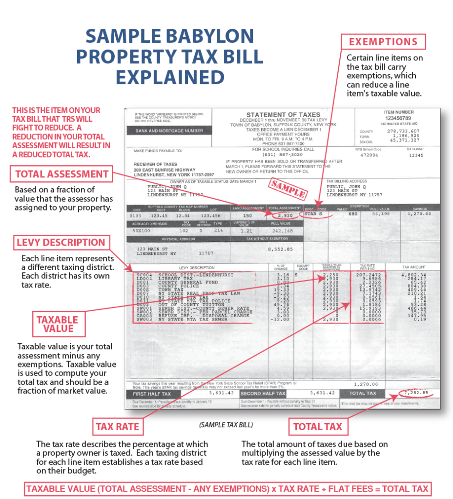 Babylon Property Tax Bill Tax Reduction Services